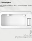 Brio 10L / 2.6 Gallon in White Compact Design Motion Sensor Trash Can