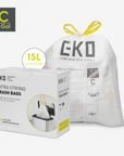 Code C - 4 Gallon Easy-Dispense Roll Trash Bag - 80 Count (10-15L)