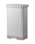 EKO Hudson 75L / 19.8 Gal Step Can with Bag Compartment - Stainless Steel