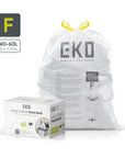 Code F - 13 Gallon Easy-Dispense Roll Trash Bag - 60 Count (50L)