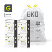 Code G Easy-Dispense Roll Trash Bags, 50-90 L / 13.2-23.8 Gal