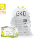 Code G -21 Gallon Easy-Dispense Roll Trash Bag - 60 Count-Lemon Scent