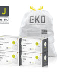 Code J - 12.9 Gallon (45-49L) Easy-Dispense Roll Trash Bag - 240 Count
