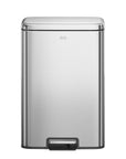 Maxwell Dual Compartment 20L+25L Step Trash Can, Brushed Stainless Steel Finish