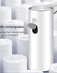 EKO Aroma Smart Liquid Soap Dispenser - White – USB-rechargeable