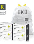 Code K -9.3 Gallon Easy-Dispense Roll Trash Bag - 240 Count