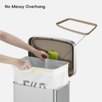 Hudson Step Trash Can with Bag Compartment