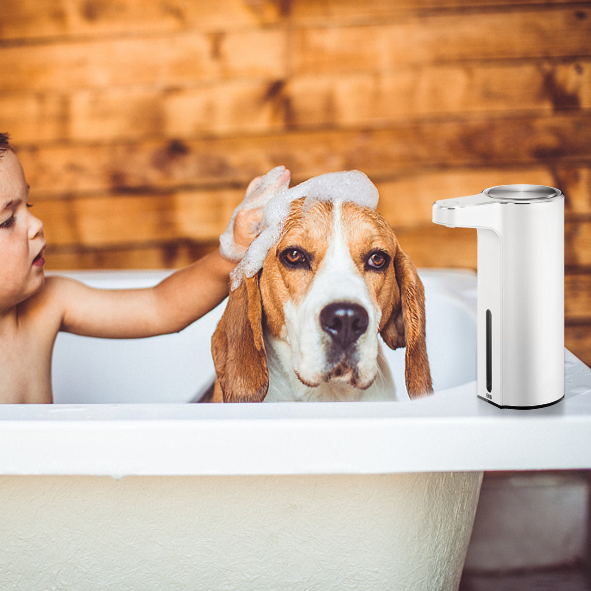 EKO Aroma Smart Liquid Soap Dispenser - White – Safe for Kids and Pets