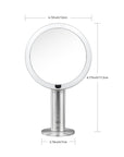 iMira Pro 8" Double Sided Sensor Mirror - Stainless Steel 1X/5X