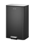 Marina  50 Liter / 13 Gallon Matte Black Step Trash Can