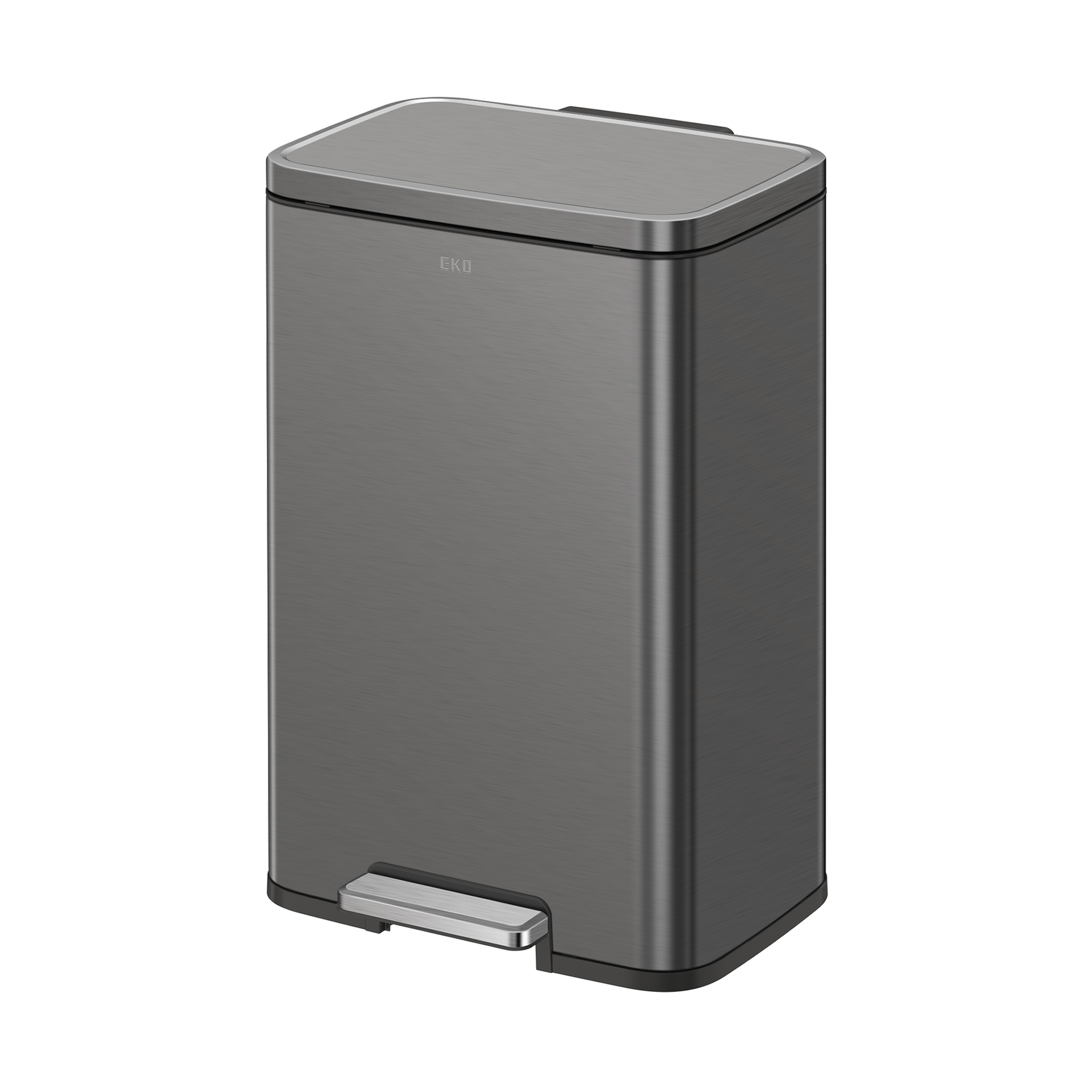 Madison Gunmetal Steel 50 Liter/13.2 Gallon Step Trash Can – Home
