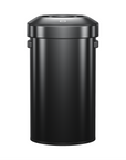 Urban Round Open Top Can Commercial Grade - 60L / 16 Gal - Black Stainless Steel