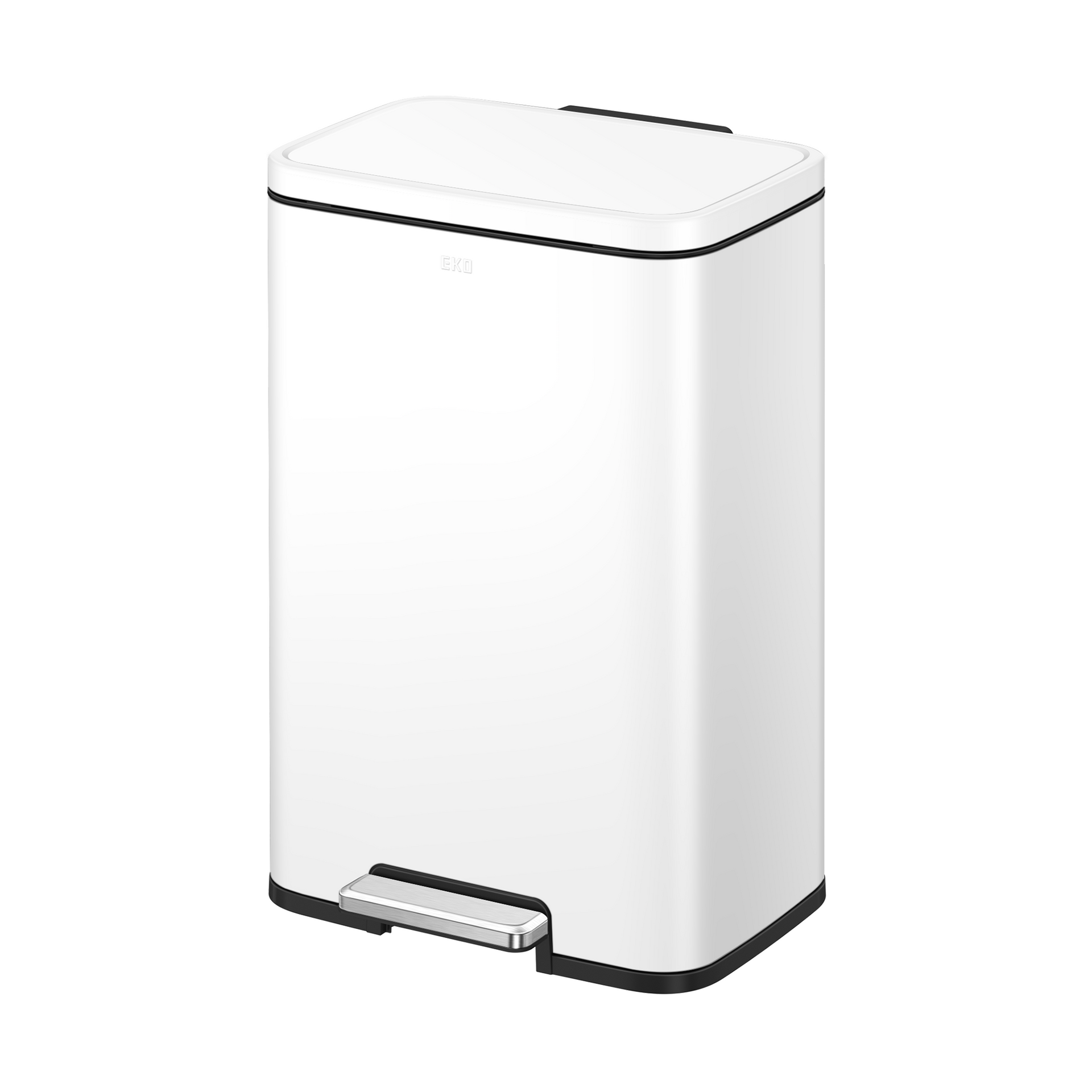 Madison Step Can with Liner – 50L / 13.2 Gal – Matte White – Home
