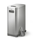 EKO 45 lb Stainless Steel Pet Food Storage Container with Lockable Airtight Lid