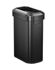 Urban Slim Open Top Can Commercial Grade - 60L / 16 Gal-Matte Black