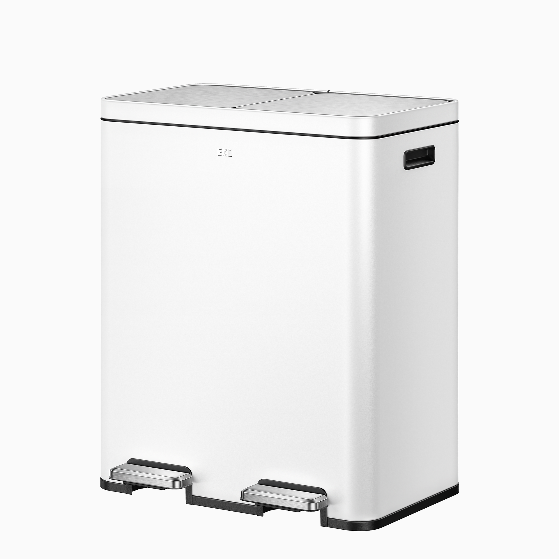 Edison 8+8 Gal Kitchen Trash Can with Dual Removable Liners-Matter