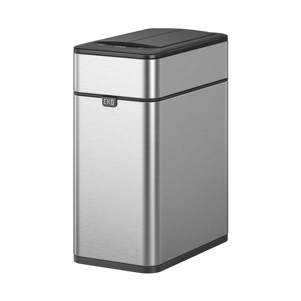 Phantom Pro 10 L / 2.6 Gal Dual Wing Lid Sensor Bin Matte Stainless Steel