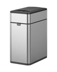Phantom Pro 10 L / 2.6 Gal Dual Wing Lid Sensor Bin Matte Stainless Steel