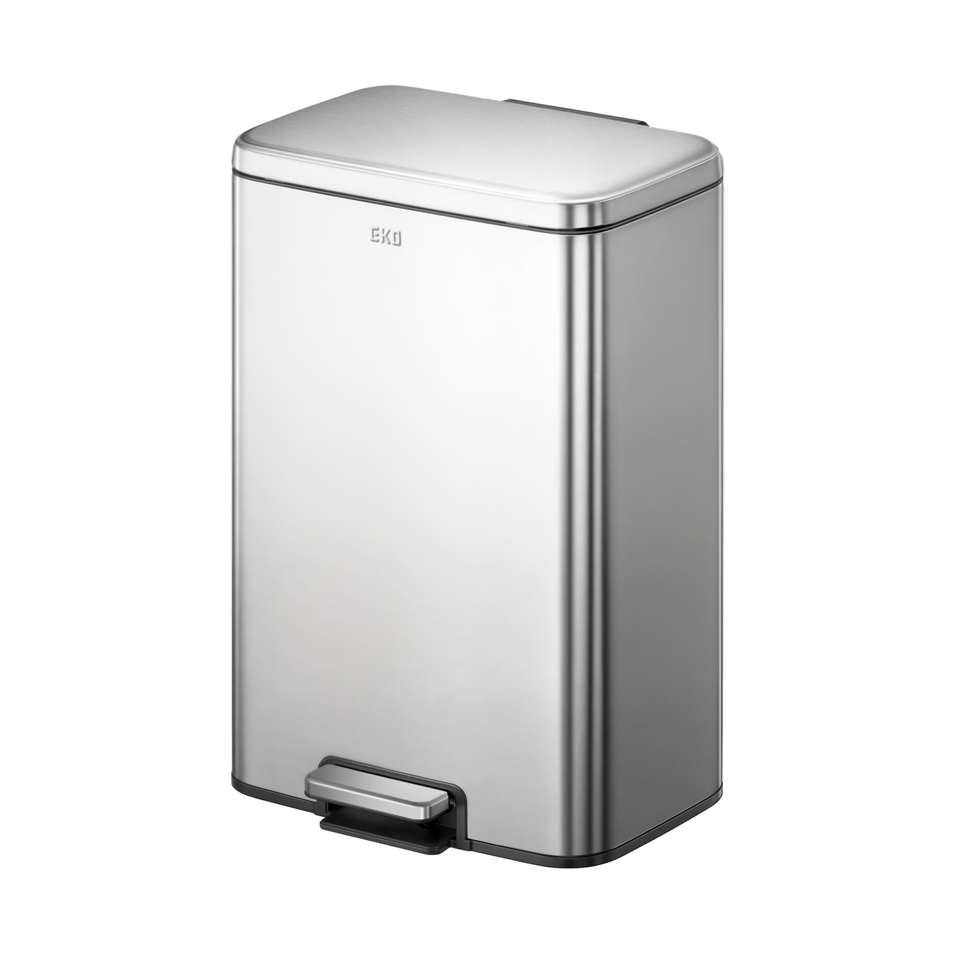 Maxwell Dual Compartment 20L+25L Step Trash Can, Brushed Stainless Maxwell Dual Compartment 20L+25L Step Trash Can, Brushed Stainless