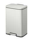 Madison Matte Grey Stainless Steel 50 Liter/13.2 Gallon Step Trash Can