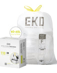 Code F - 13 Gallon  Easy-Dispense Roll Trash Bag - 110 Count (50L)