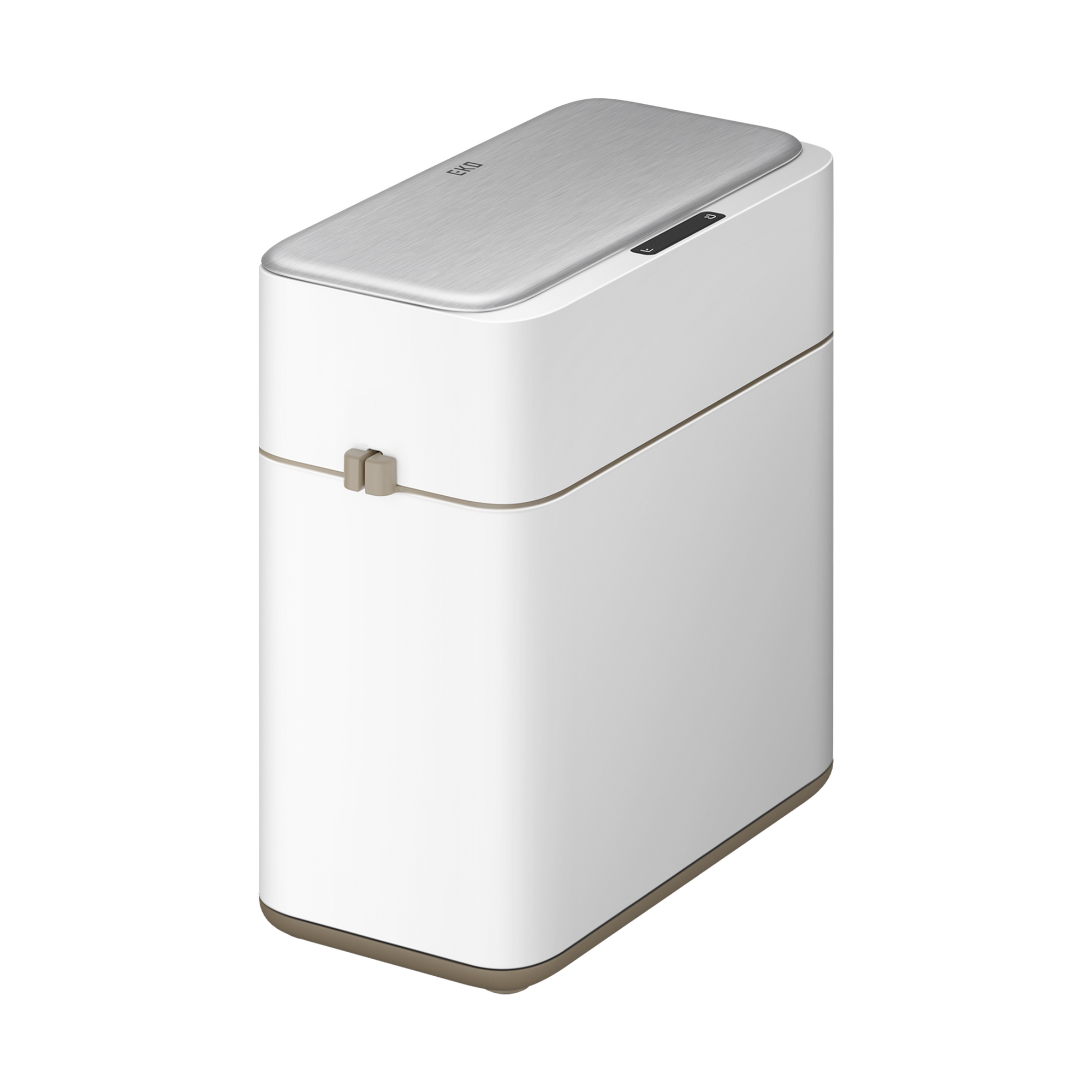 Bono Sensor Bathroom Trash Can with Lid - 8L/2.1 Gallon-White