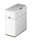 Bono Sensor Bathroom Trash Can with Lid - 8L/2.1 Gallon-White