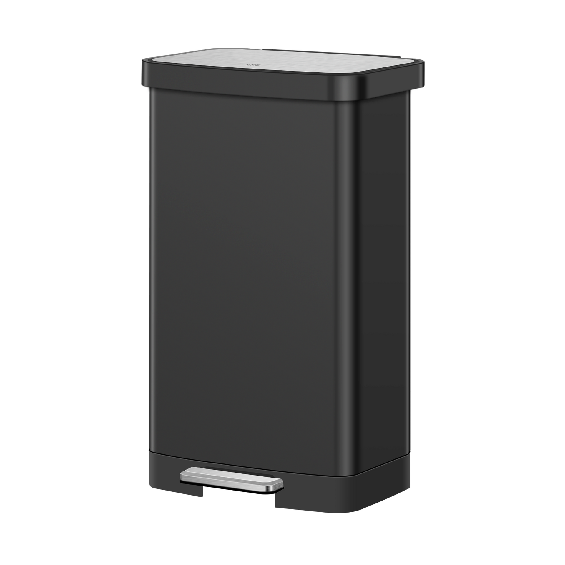 Hudson 75L Step Can with Bag Compartment - Matte Black – Home by EKO
