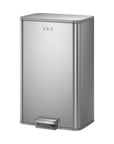 Marina  50 Liter / 13 Gallon Matte Stainless Steel Step Trash Can