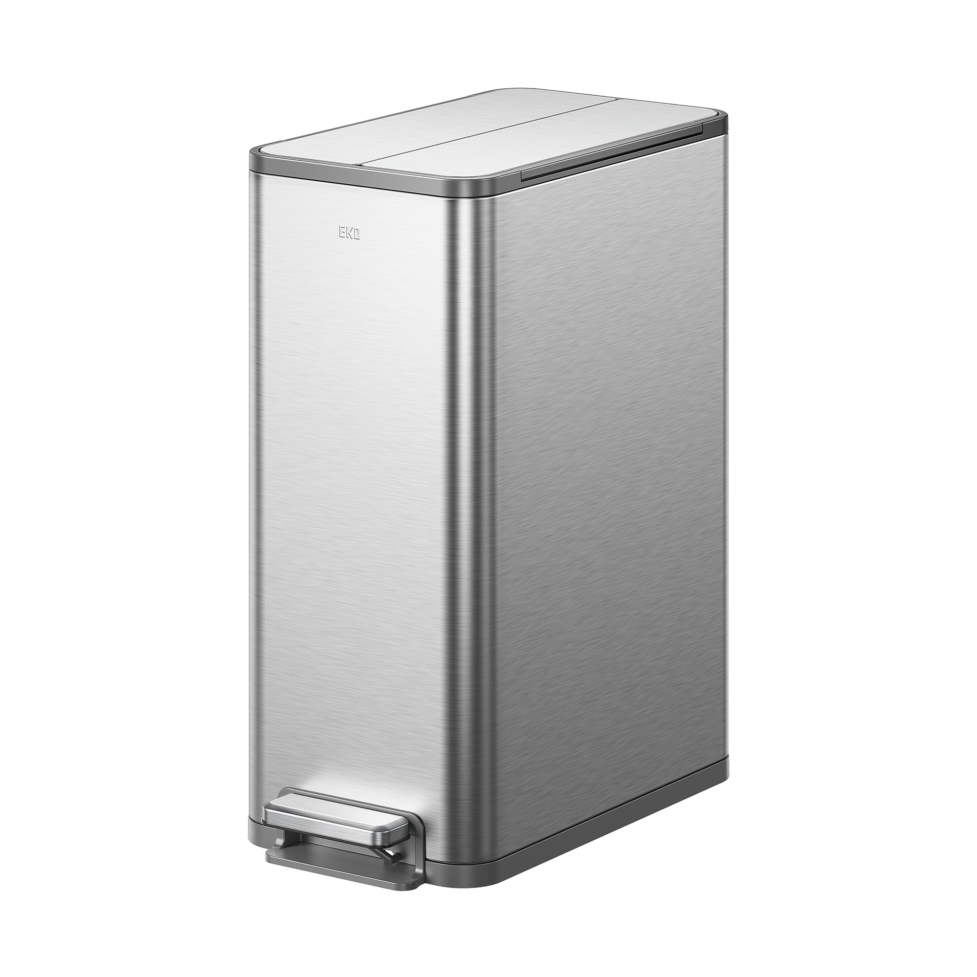 trash can with pedal X-Wing 50L / 13.2 Gallon Slim Step Trash Can with Dual Wing Lid – Home by EKO