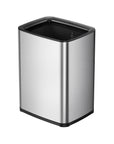 Laguna 2.6 Gallon/10L Open Top Trash Can with Removable Inner Basket,Matte Stainless Steel