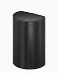 Mirage Semi-Round Motion Sensor Trash Can, 47 Liter / 12.4 Gallon, Matte Black