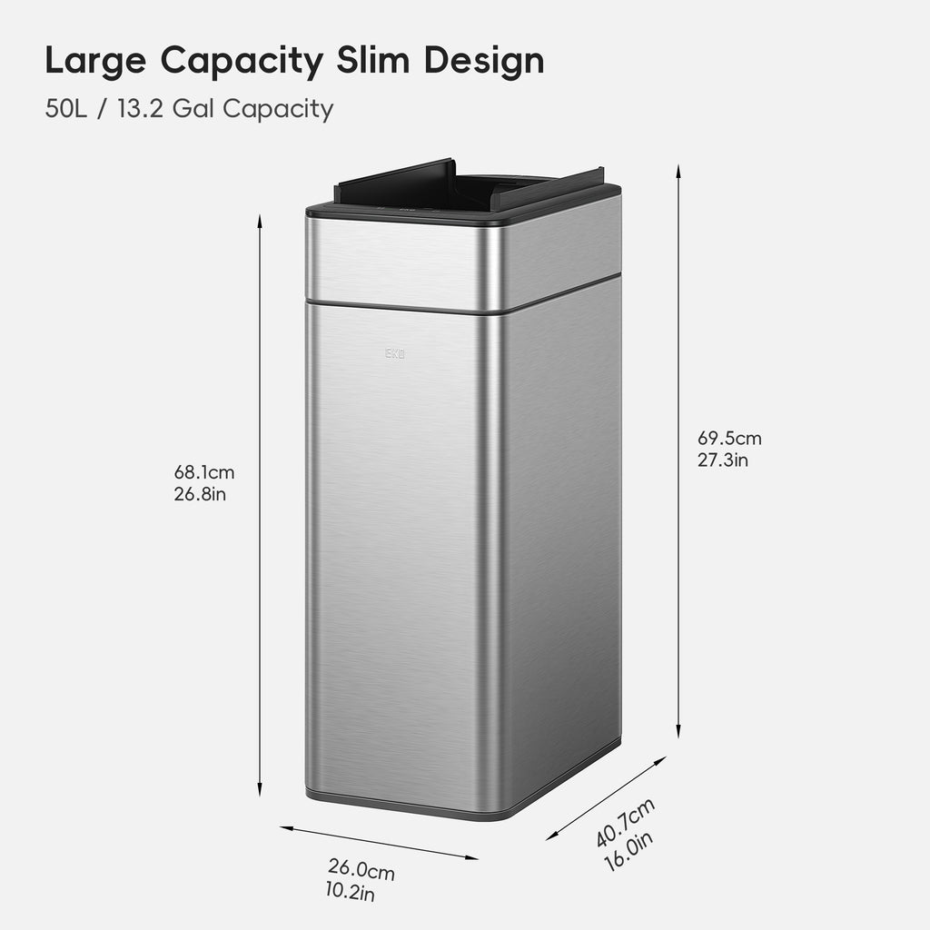 Phantom Pro Motion Sensor Bin with Dual Wing Lid