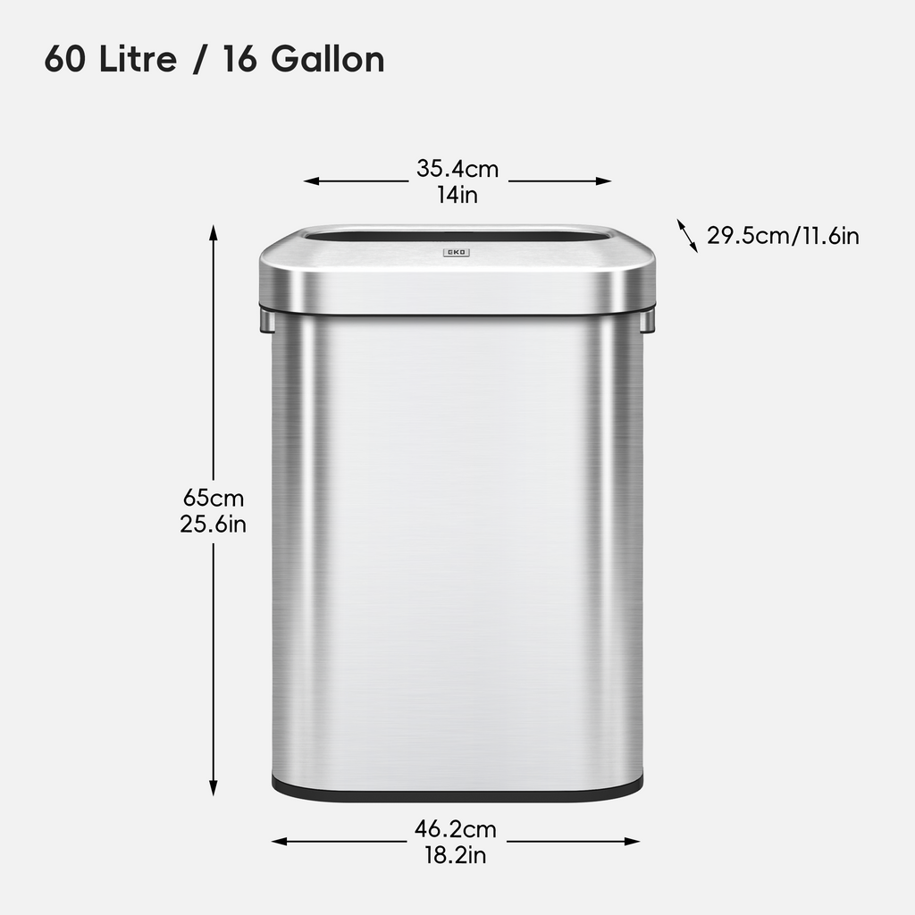 Urban Slim Open Top Trash Can