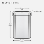 Urban Slim Open Top Trash Can