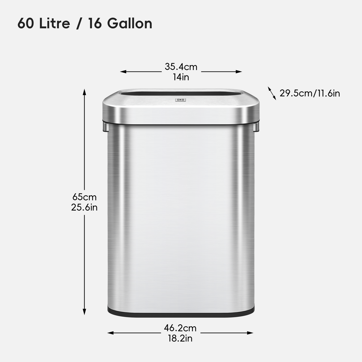 Urban Slim Open Top Trash Can