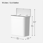 Brio Compact Motion Sensor Trash Can, 10 L