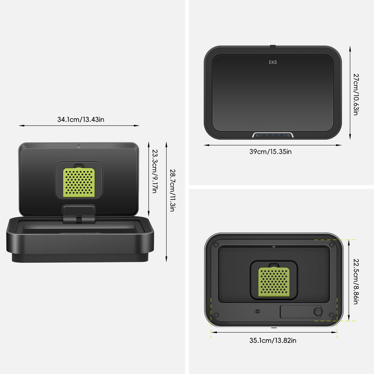 EKO Replacement Lid Dimensions for EK9378P-50L.