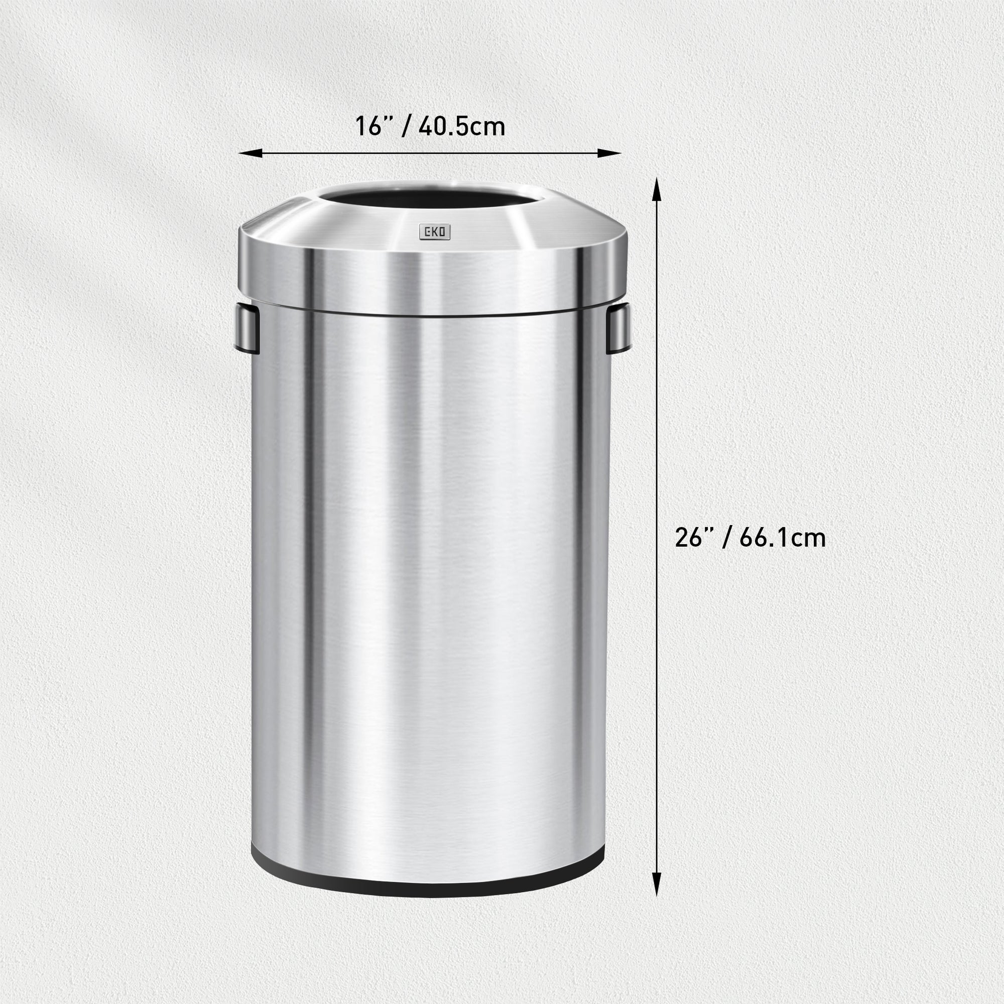 Urban Round Open Top Can Commercial Grade - 60L / 16 Gal