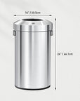 Urban Round Open Top Can Commercial Grade - 60L / 16 Gal