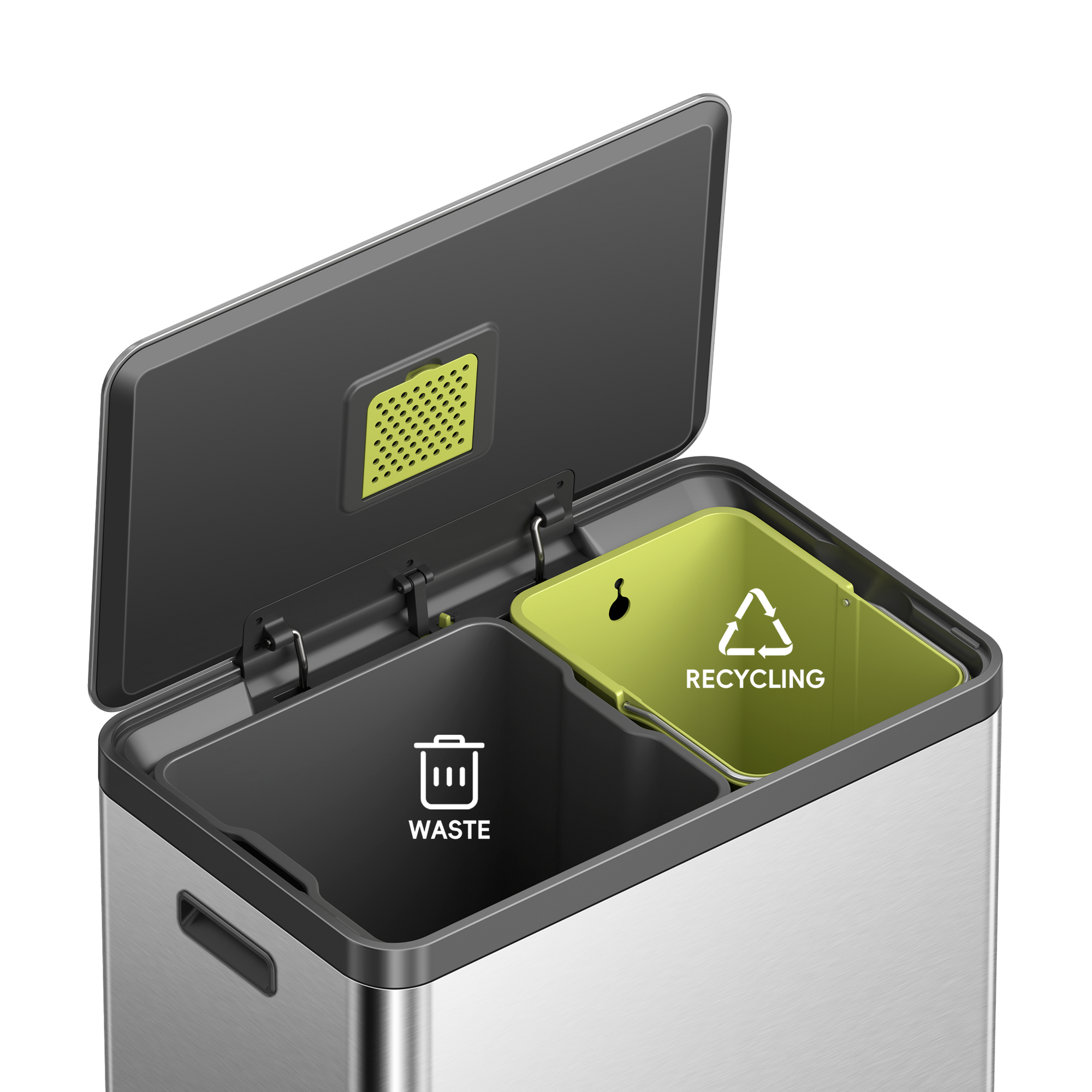 EcoCasa II Step Recycling Can - Dual Compartment 36L+24L – Home by EKO