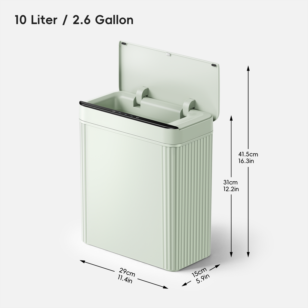 Brio Compact Motion Sensor Trash Can, 10 L