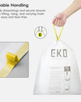 Code E - 8 Gallon Easy-Dispense Roll Trash Bag - 320 Count