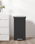 Hudson  75 Liter / 20 Gallon Step Can with Bag Compartment - Matte Black