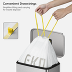 Code F Easy-Dispense Roll Trash Bags, 40-60 L / 10.6-15.9 Gal