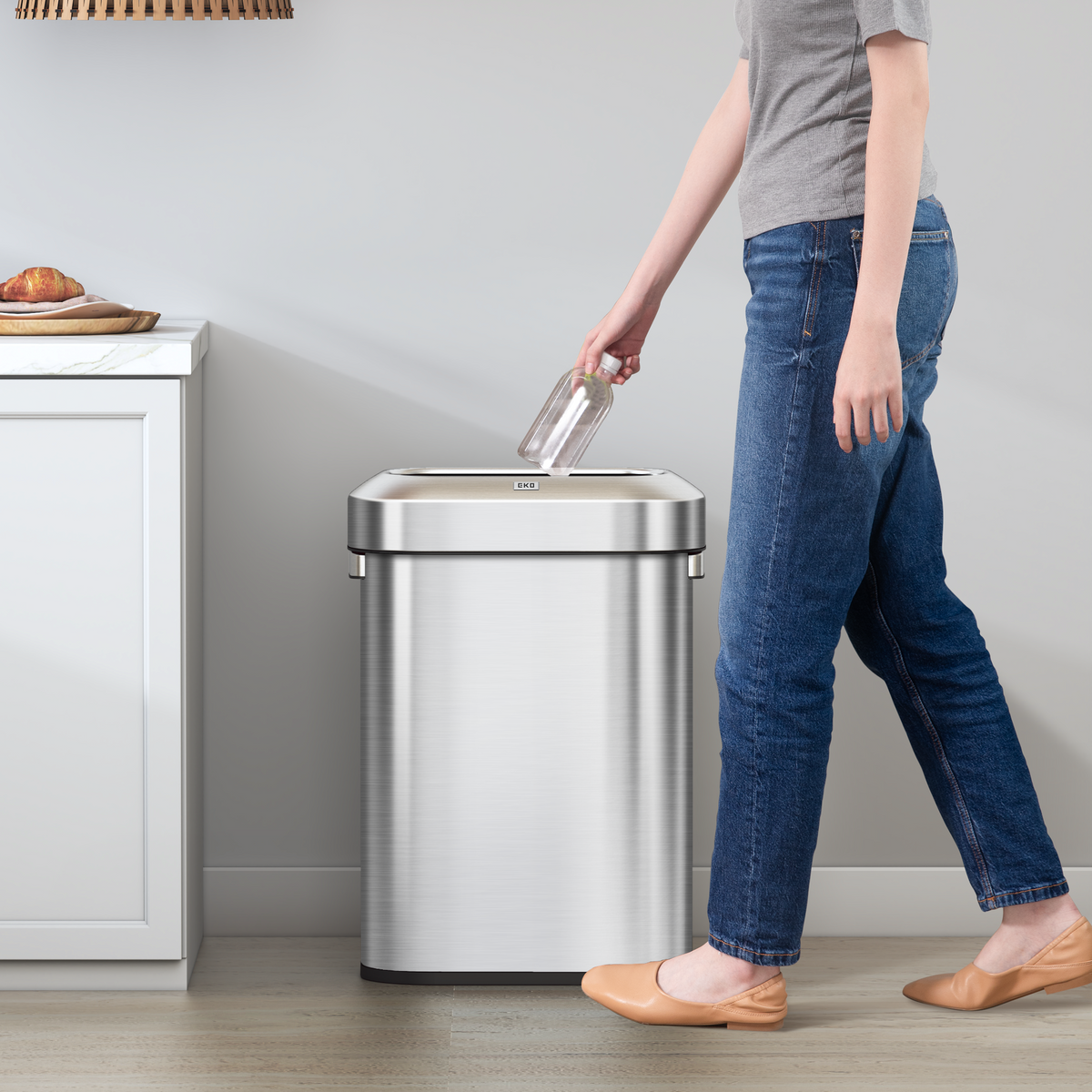 Urban Slim Open Top Trash Can