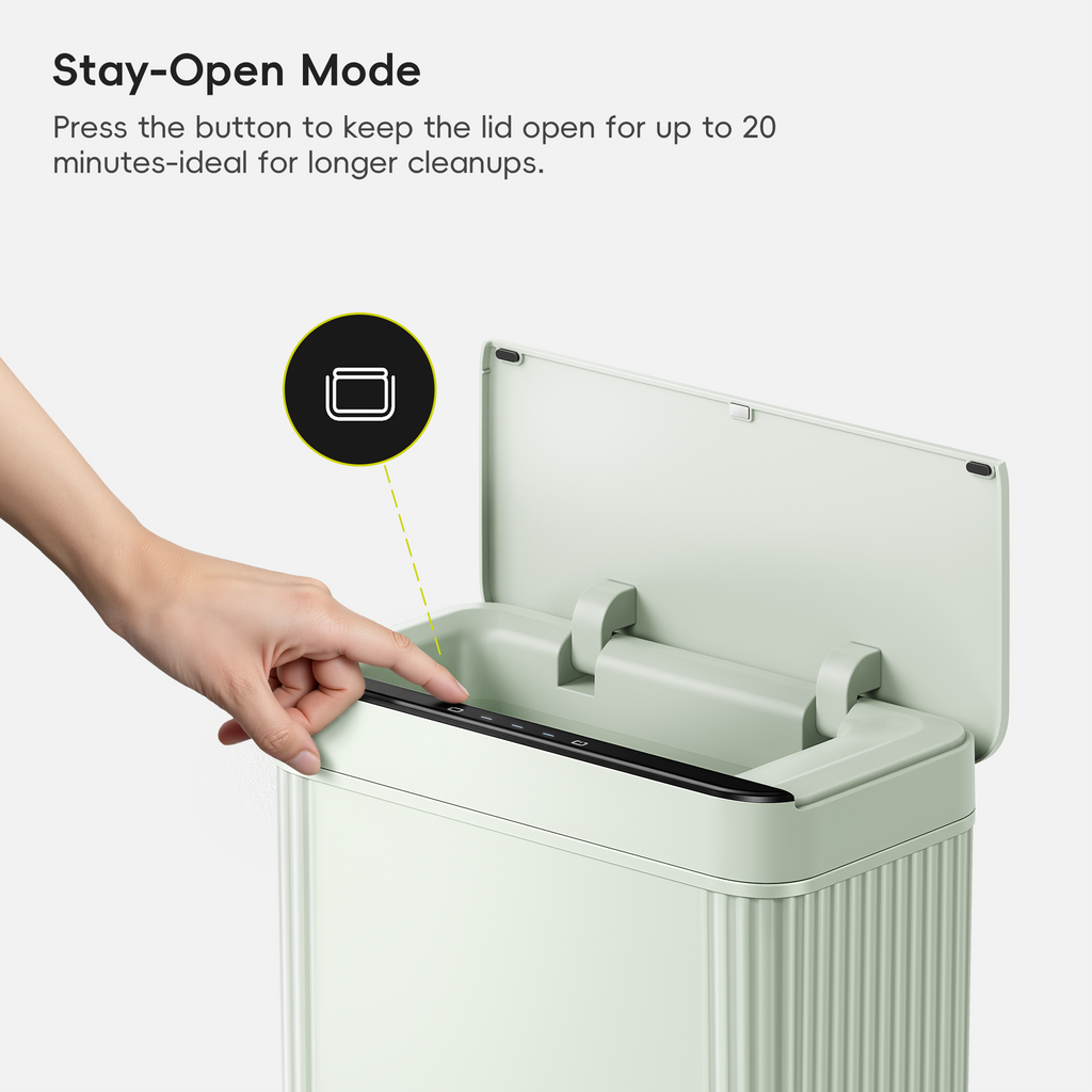 Brio Compact Motion Sensor Trash Can, 10 L