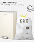 Marina  50 Liter / 13 Gallon Vanilla Step Trash Can