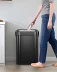Urban Slim Open Top Can Commercial Grade - 60L / 16 Gal-Matte Black
