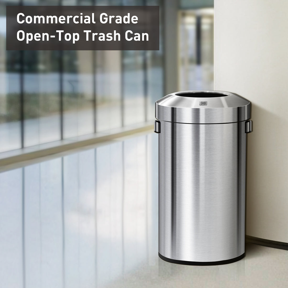Urban Round Open Top Can Commercial Grade – 90L / 23.7 Gal